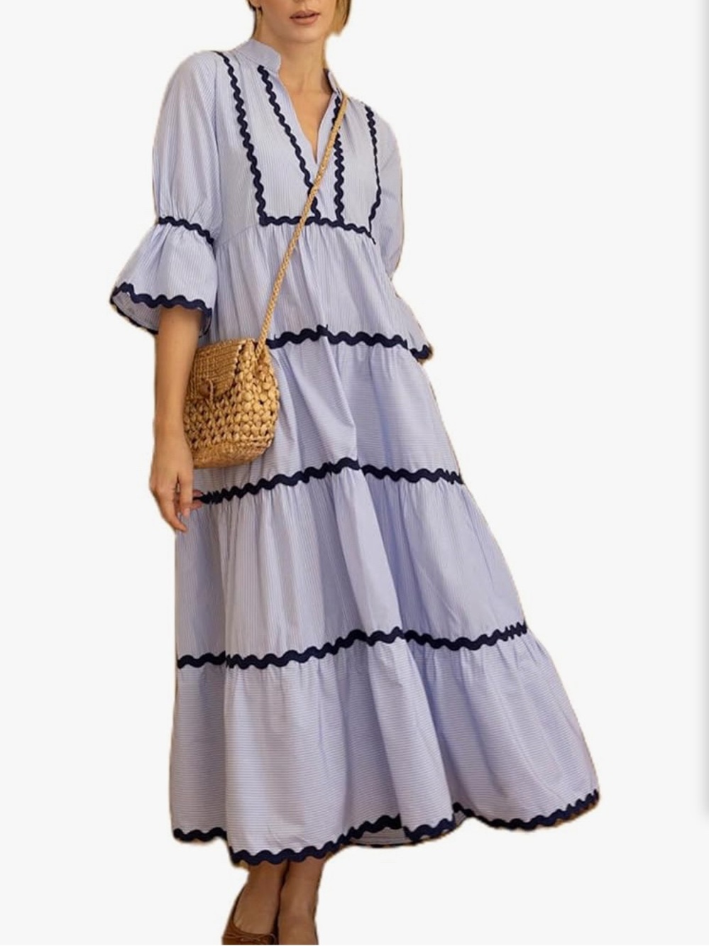 Utcoco Ric Rac Maxi Dress
